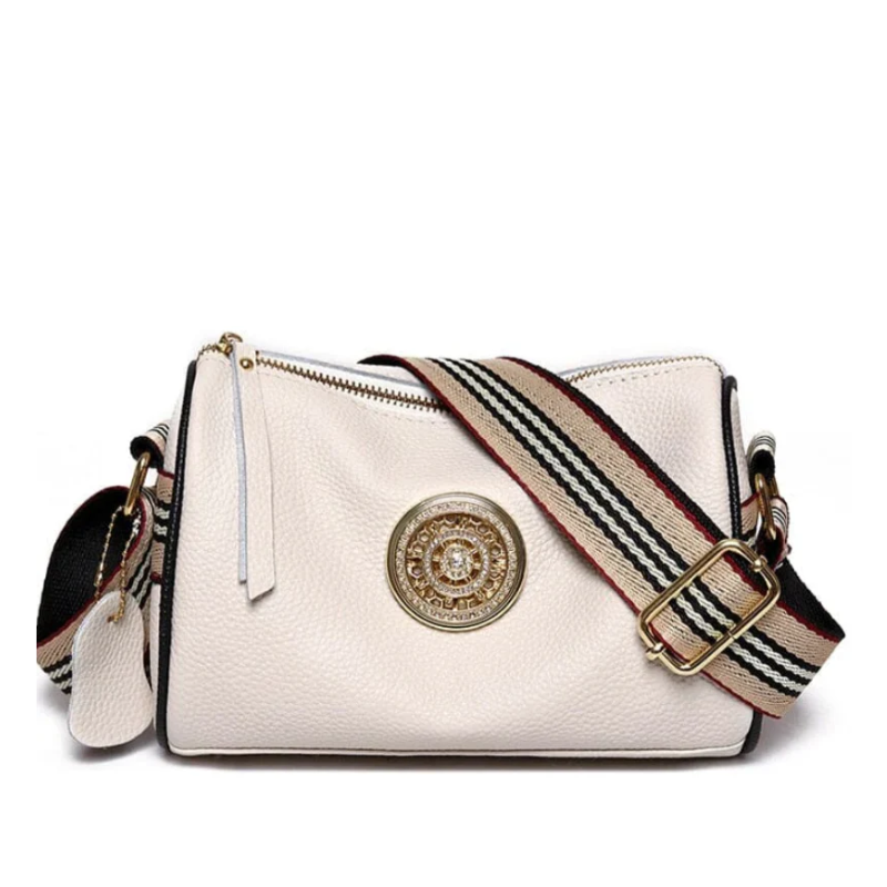 Bolsa Feminina Crossbody Pequena Casual Chic Off White