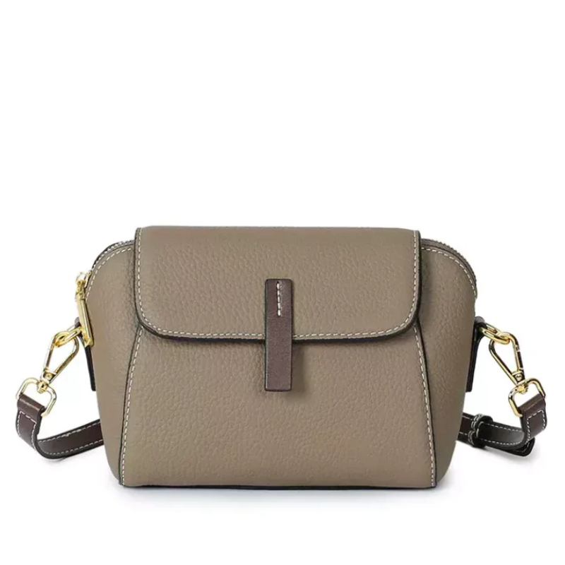 Bolsa Feminina Tiracolo em Couro Elegante Texturizada