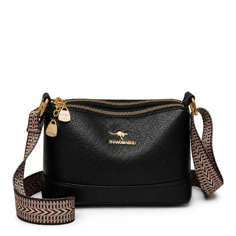 Bolsa Feminina Tiracolo Pequena em Couro Ravena