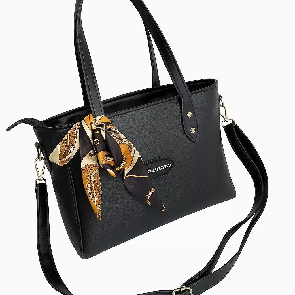 Bolsa Feminina Tote Média Luxury com Acessório