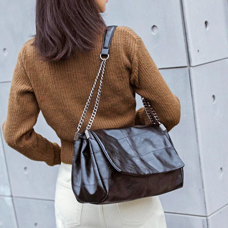 Bolsa Feminina De Ombo Média em Couro Daiane