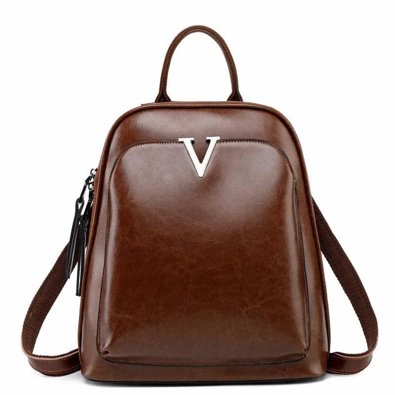 Mochila Feminina Vittoria em Couro Legítimo