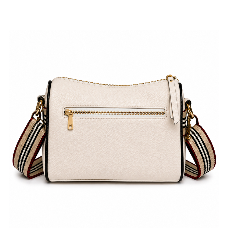 Bolsa Feminina Crossbody Pequena Casual Chic Off White