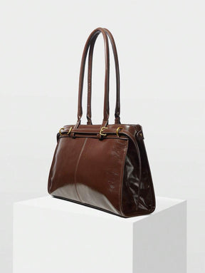 MOTF PREMIUM BOLSA DE OMBRO ELEGANTE DE TRABALHO PARA MULHERES, SIMPLES E DA MODA COM DETALHE DE FIVELA, BOLSAS DE TRABALHO ATRAENTES PARA MULHERES, BOLSA ELEGANTE PARA MULHERES, LUXO