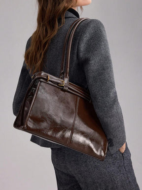 MOTF PREMIUM BOLSA DE OMBRO ELEGANTE DE TRABALHO PARA MULHERES, SIMPLES E DA MODA COM DETALHE DE FIVELA, BOLSAS DE TRABALHO ATRAENTES PARA MULHERES, BOLSA ELEGANTE PARA MULHERES, LUXO