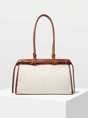 MOTF PREMIUM BOLSA DE OMBRO ELEGANTE DE TRABALHO PARA MULHERES, SIMPLES E DA MODA COM DETALHE DE FIVELA, BOLSAS DE TRABALHO ATRAENTES PARA MULHERES, BOLSA ELEGANTE PARA MULHERES, LUXO