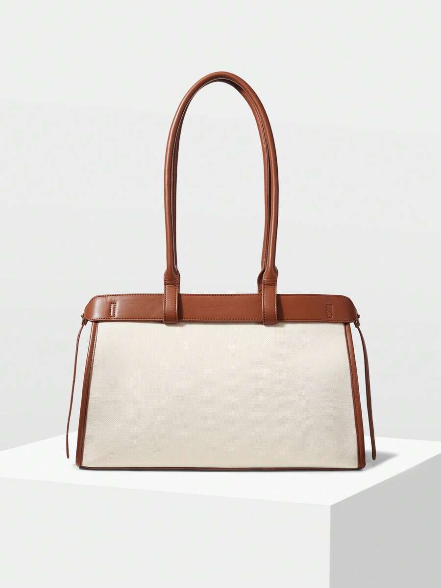 MOTF PREMIUM BOLSA DE OMBRO ELEGANTE DE TRABALHO PARA MULHERES, SIMPLES E DA MODA COM DETALHE DE FIVELA, BOLSAS DE TRABALHO ATRAENTES PARA MULHERES, BOLSA ELEGANTE PARA MULHERES, LUXO