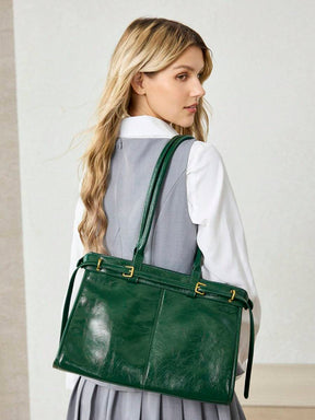 MOTF PREMIUM BOLSA DE OMBRO ELEGANTE DE TRABALHO PARA MULHERES, SIMPLES E DA MODA COM DETALHE DE FIVELA, BOLSAS DE TRABALHO ATRAENTES PARA MULHERES, BOLSA ELEGANTE PARA MULHERES, LUXO