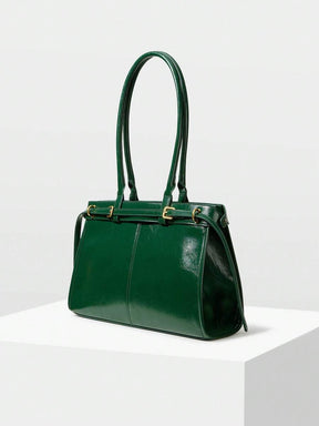 MOTF PREMIUM BOLSA DE OMBRO ELEGANTE DE TRABALHO PARA MULHERES, SIMPLES E DA MODA COM DETALHE DE FIVELA, BOLSAS DE TRABALHO ATRAENTES PARA MULHERES, BOLSA ELEGANTE PARA MULHERES, LUXO