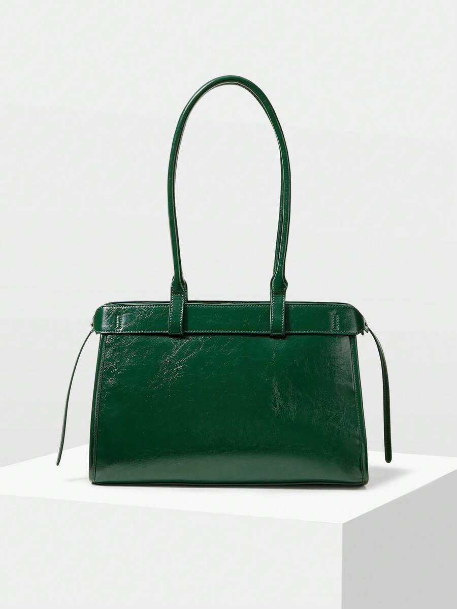 MOTF PREMIUM BOLSA DE OMBRO ELEGANTE DE TRABALHO PARA MULHERES, SIMPLES E DA MODA COM DETALHE DE FIVELA, BOLSAS DE TRABALHO ATRAENTES PARA MULHERES, BOLSA ELEGANTE PARA MULHERES, LUXO