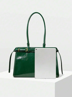 MOTF PREMIUM BOLSA DE OMBRO ELEGANTE DE TRABALHO PARA MULHERES, SIMPLES E DA MODA COM DETALHE DE FIVELA, BOLSAS DE TRABALHO ATRAENTES PARA MULHERES, BOLSA ELEGANTE PARA MULHERES, LUXO