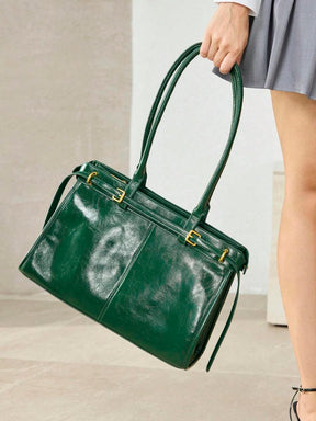 MOTF PREMIUM BOLSA DE OMBRO ELEGANTE DE TRABALHO PARA MULHERES, SIMPLES E DA MODA COM DETALHE DE FIVELA, BOLSAS DE TRABALHO ATRAENTES PARA MULHERES, BOLSA ELEGANTE PARA MULHERES, LUXO