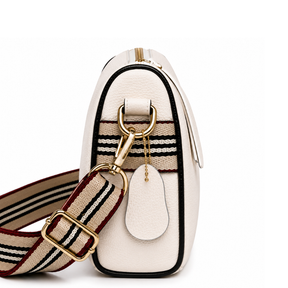 Bolsa Feminina Crossbody Pequena Casual Chic Off White