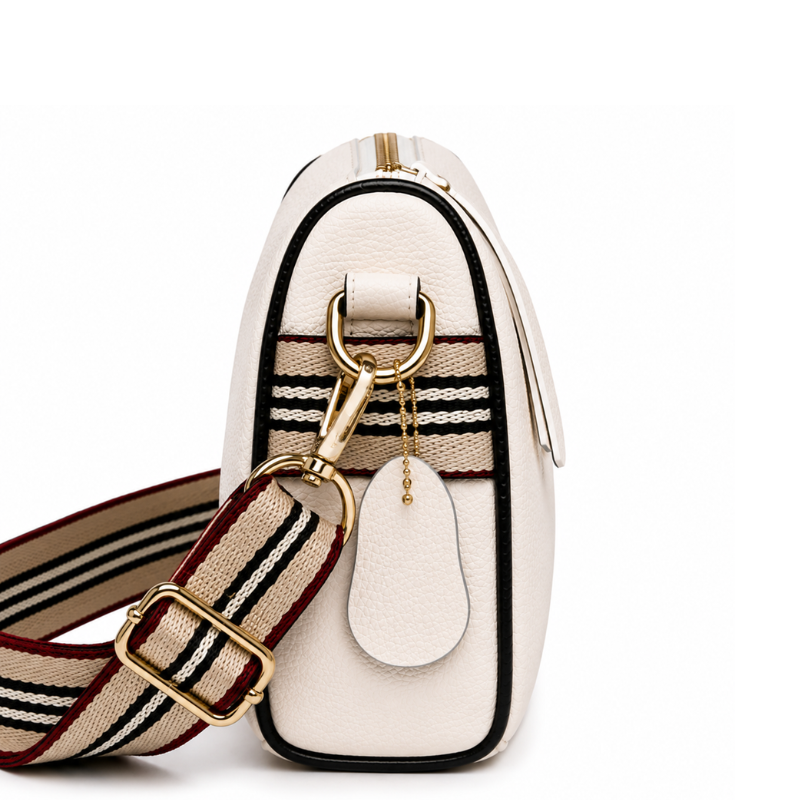 Bolsa Feminina Crossbody Pequena Casual Chic Off White