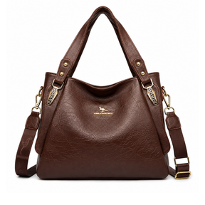 Bolsa Feminina Hobo Grande em Couro Santorini