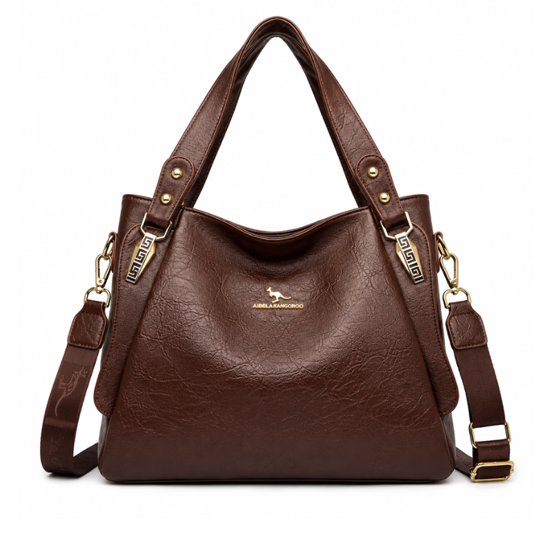 Bolsa Feminina Hobo Grande em Couro Santorini