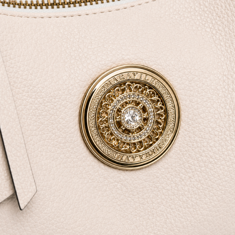 Bolsa Feminina Crossbody Pequena Casual Chic Off White