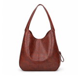Bolsa Feminina Hobo Grande em Couro Vintage