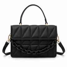 Bolsa Feminina Tiracolo Pequena Matelassê em Couro Elegance