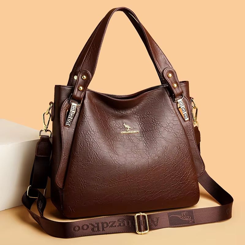 Bolsa Feminina Hobo Grande em Couro Santorini