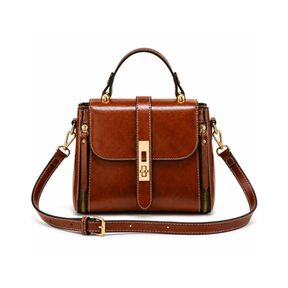 Bolsa Feminina Transversal Pequena em Couro Imperial