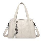 Bolsa Feminina Tiracolo Média em Couro Elegance