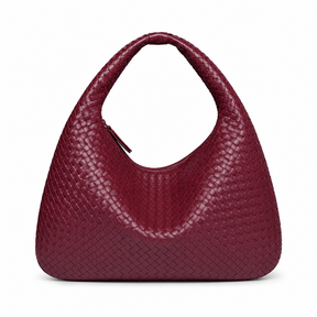 Bolsa Feminina Hobo Grande em Couro Trançada Tessália
