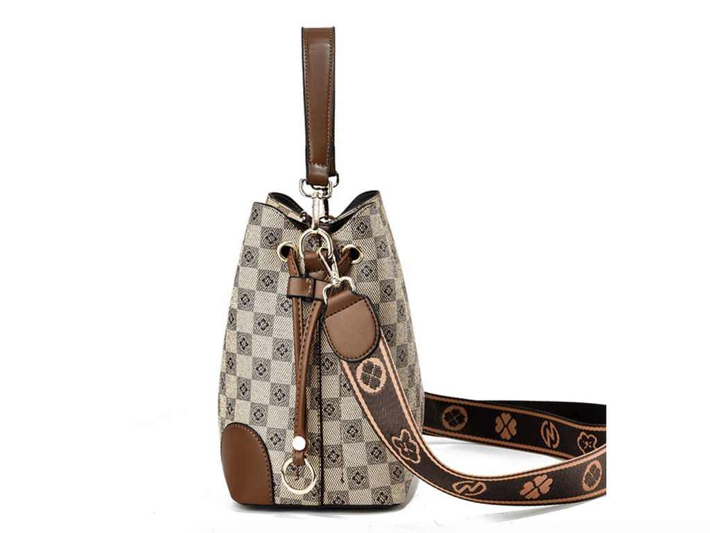 Bolsa Feminina Hobo Pequena em Couro Estampada