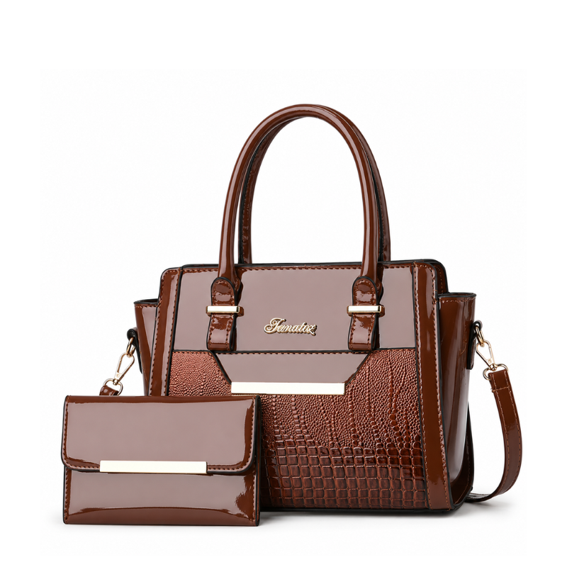 Bolsa Feminina Tote média em Couro Legítimo Andrea