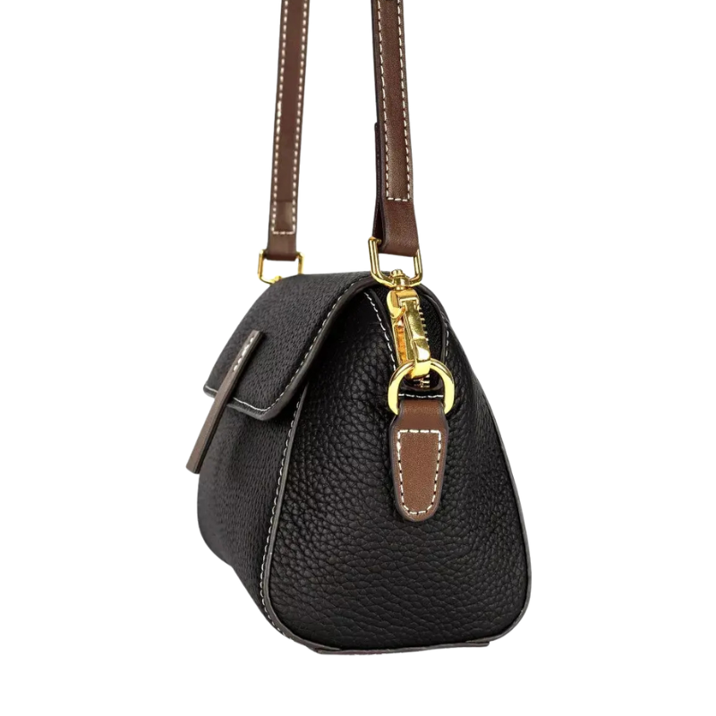 Bolsa Feminina Tiracolo em Couro Elegante Texturizada