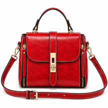 Bolsa Feminina Transversal Pequena em Couro Imperial