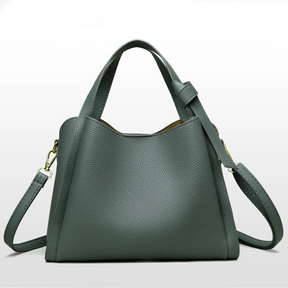 Bolsa Feminina Tote Média Minimalista em Couro
