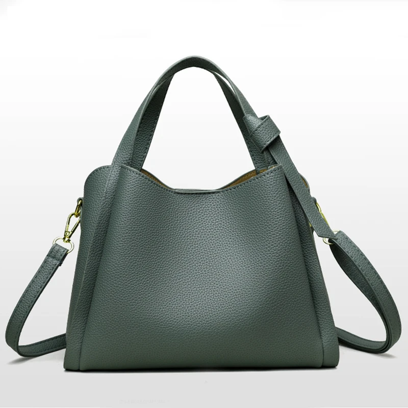 Bolsa Feminina Tote Média Minimalista em Couro