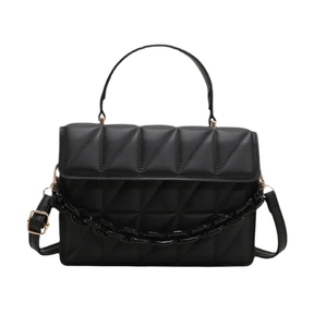 Bolsa Feminina Tiracolo Pequena Matelassê em Couro Elegance