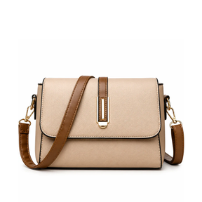 Bolsa Feminina Tiracolo Pequena Em Couro Minimalista