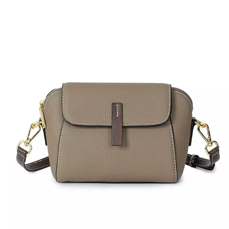 Bolsa Feminina Tiracolo em Couro Elegante Texturizada