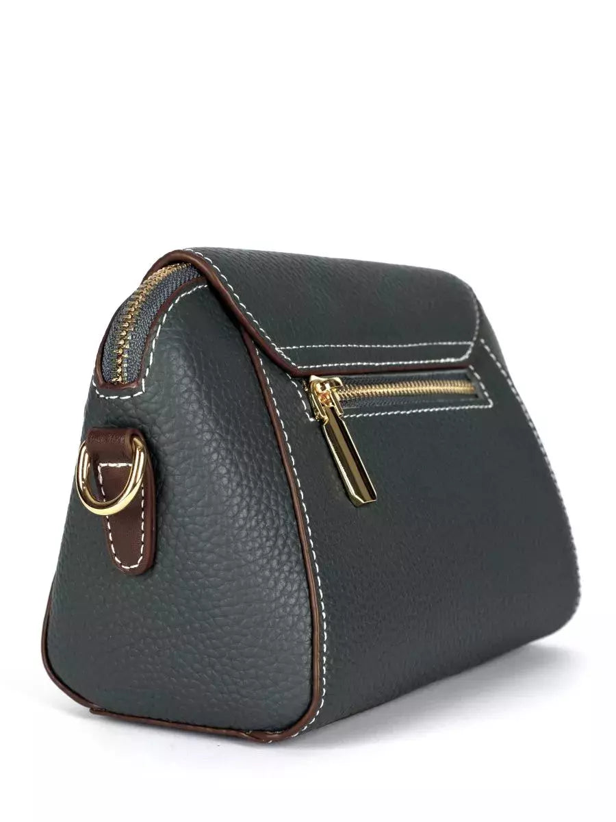Bolsa Feminina Tiracolo em Couro Elegante Texturizada