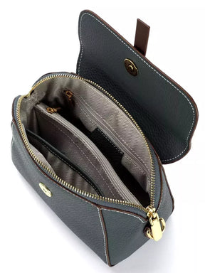 Bolsa Feminina Tiracolo em Couro Elegante Texturizada