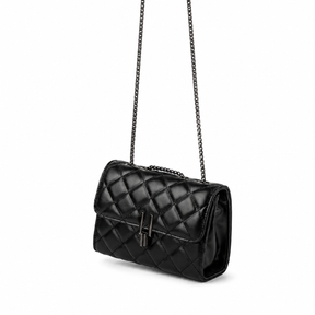 Bolsa Feminina Crossbody Pequena Matelassê Ônix