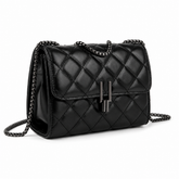 Bolsa Feminina Crossbody Pequena Matelassê Ônix