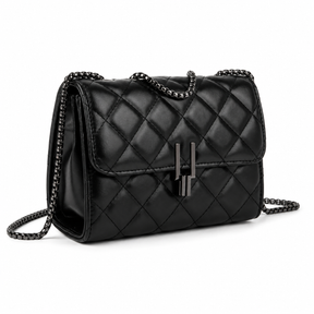 Bolsa Feminina Crossbody Pequena Matelassê Ônix