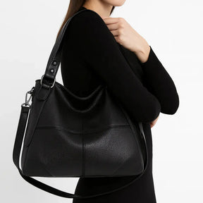 Bolsa Feminina Hobo Grande Em Couro Soft