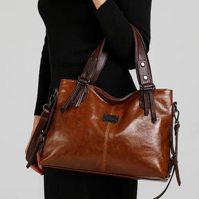 Bolsa Feminina Tote Grande em Couro Morgana