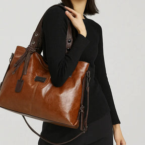 Bolsa Feminina Tote Grande em Couro Morgana