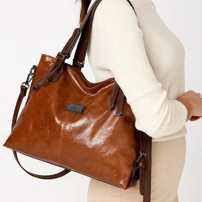 Bolsa Feminina Tote Grande em Couro Morgana