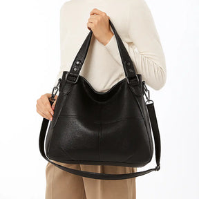 Bolsa Feminina Hobo Grande Em Couro Soft