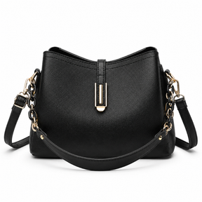 Bolsa Feminina Hobo média em Couro Minimalista