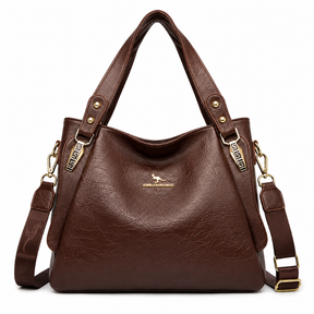 Bolsa Feminina Hobo Grande em Couro Santorini