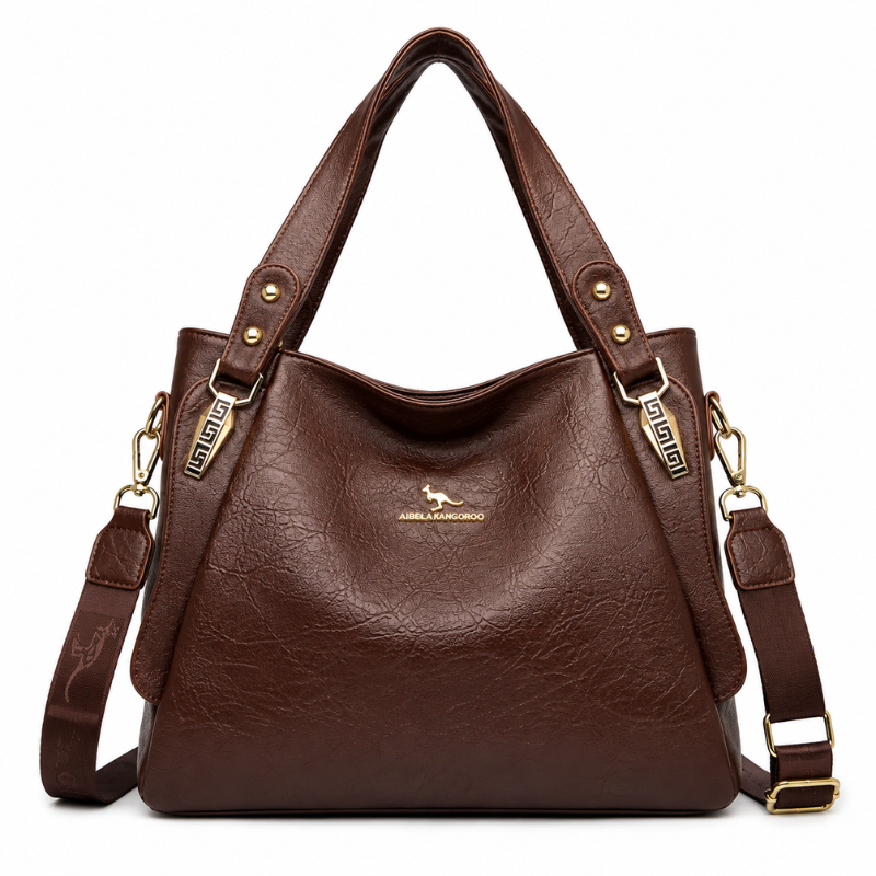 Bolsa Feminina Hobo Grande em Couro Santorini