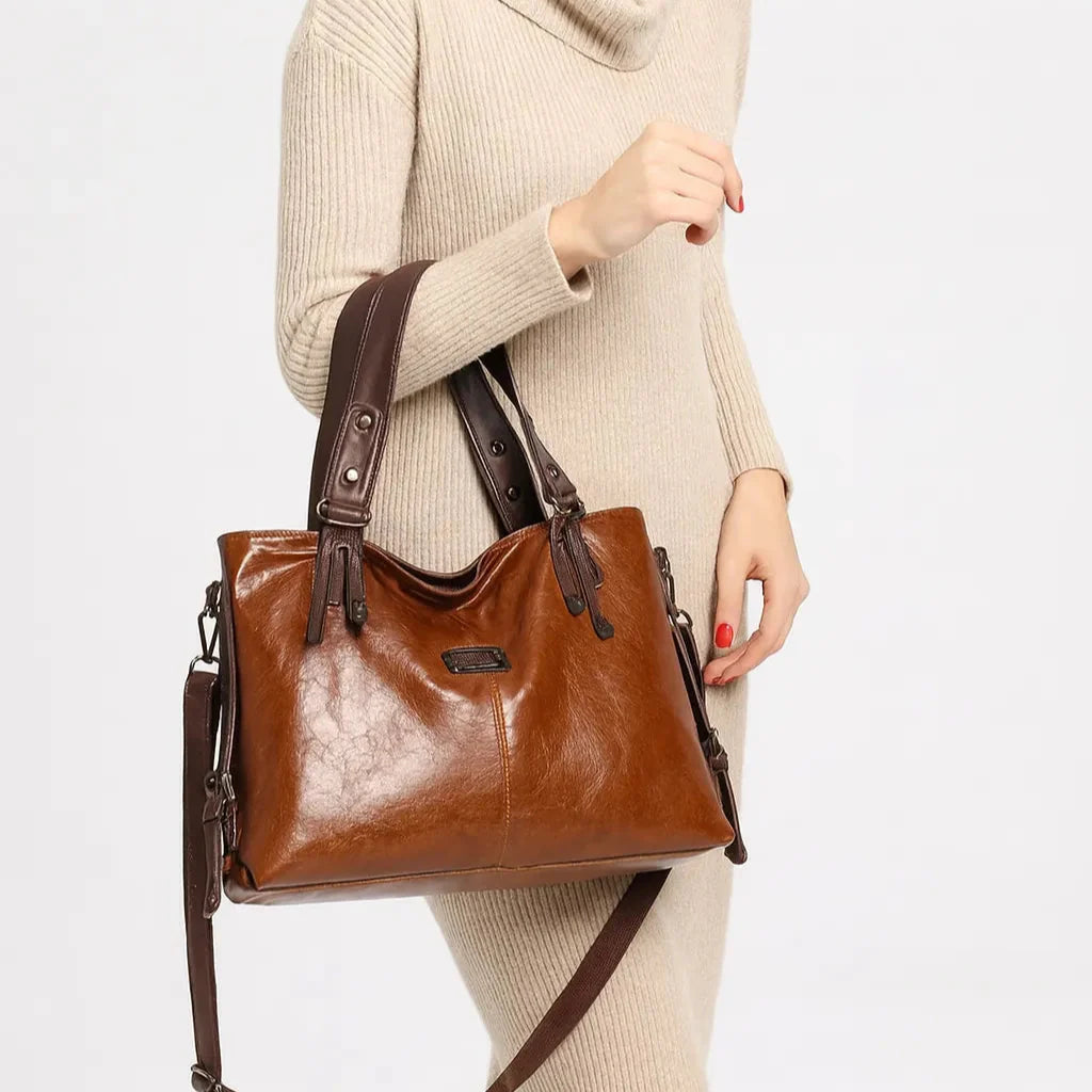 Bolsa Feminina Tote Grande em Couro Morgana